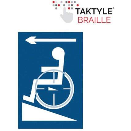 DISABLED RAMP ARROW LEFT -TAKTYLE(150 X 225MM)