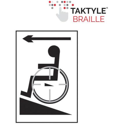 DISABLED RAMP ARROW LEFT -TAKTYLE(150 X 225MM)