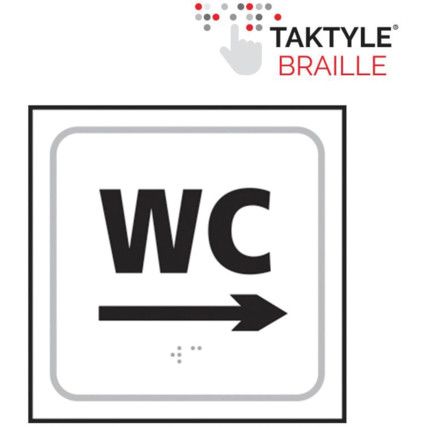 WC ARROW RIGHT - TAKTYLE (150X150MM)