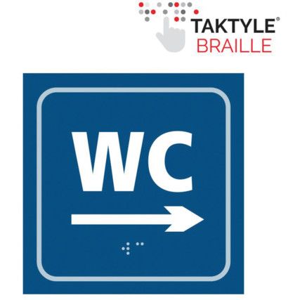 WC ARROW RIGHT - TAKTYLE (150X150MM)