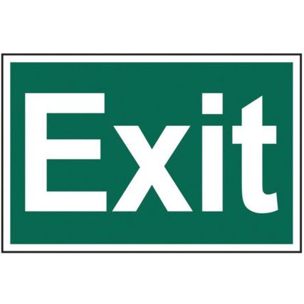 EXIT (TEXT ONLY) - PVC (600X400MM)