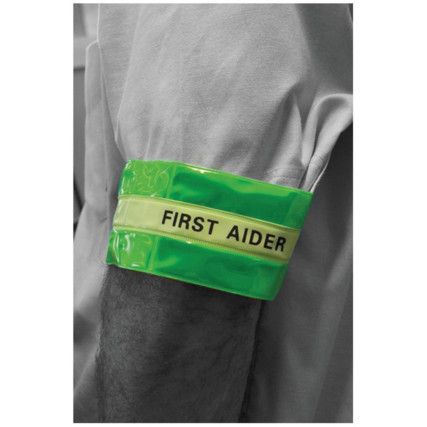 ARMBAND HI-VIS FIRST AIDER