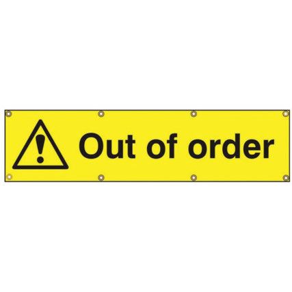 OUT OF ORDER - BAN (1200 X 300MM)