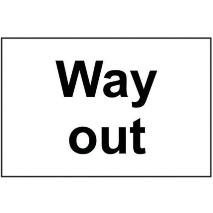 WAY OUT - RPVC (300 X 200MM)