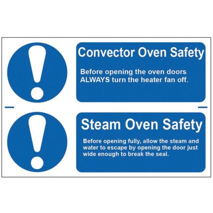 CONVECTOR OVEN SAFETY / STEAMOVEN SAFETY - PVC (300 X 200MM)