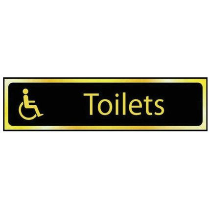 TOILETS (DISABLED LOGO) - POL(200X 50MM)