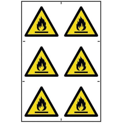 FLAMMABLE SYMBOLS - PVC (200X300MM)