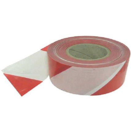 Non-Adhesive Barrier Tape, Red/White, 70mm x 500m