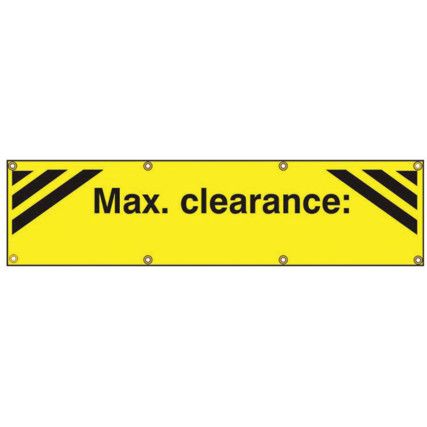 MAX CLEARANCE:  - BAN (1200X300MM)