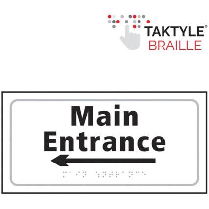 MAIN ENTRANCE ARROW LEFT -TAKTYLE(300 X 150MM)