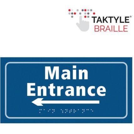 MAIN ENTRANCE ARROW LEFT -TAKTYLE(300 X 150MM)