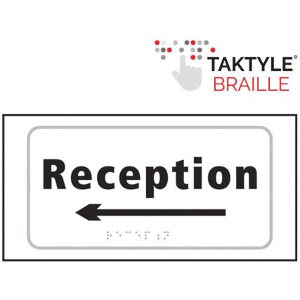 RECEPTION ARROW LEFT -TAKTYLE(300 X 150MM)