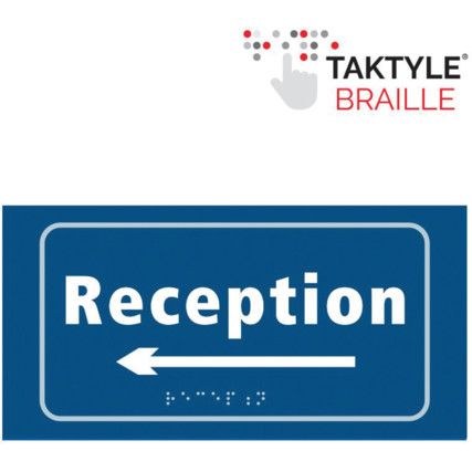 RECEPTION ARROW LEFT -TAKTYLE(300 X 150MM)