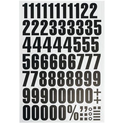 MAGNETIC NUMBER SET - 39MM(WHITE)