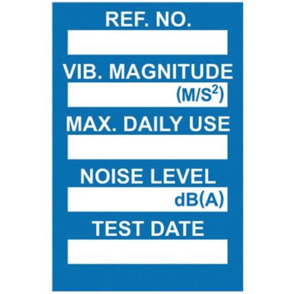 VIBRATION CONTROL MINI TAG INSERT- BLUE (PK-20)