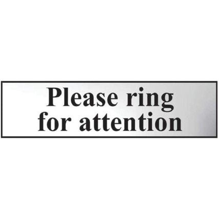 PLEASE RING FOR ATTENTION -CHR(200 X 50MM)