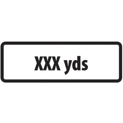 SUPPLEMENTARY PLATE 'XXX YDS'-ZIN (860 X 360MM)