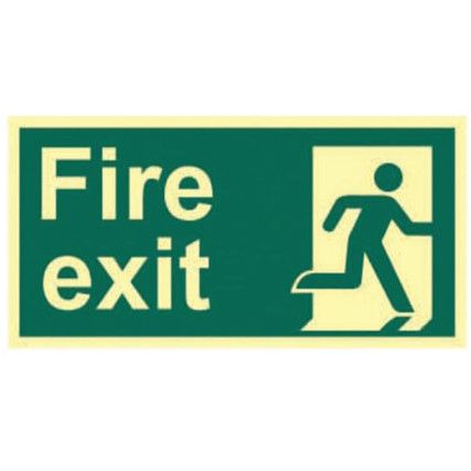 FIRE EXIT (MAN RIGHT) -PHOTOLUM.(300 X 150MM)