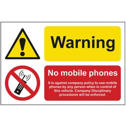 WARNING NO MOBILE PHONES IT ISAGAINST... - SAV (150 X 100MM)