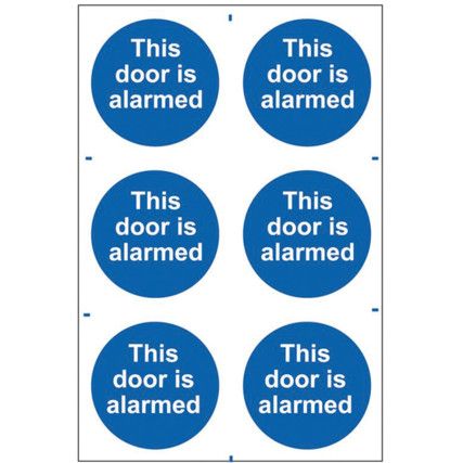 THIS DOOR IS ALARMED - PVC (200X300MM)