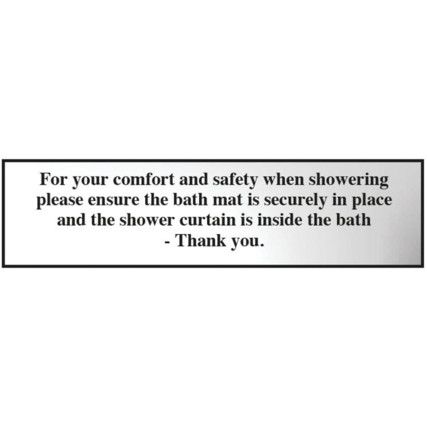 FOR YOUR COMFORT AND SAFETY WHENS HOWERING... - CHR (200 X 50MM)