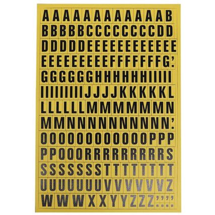 MAGNETIC LETTER SET -17MM(YELLOW)