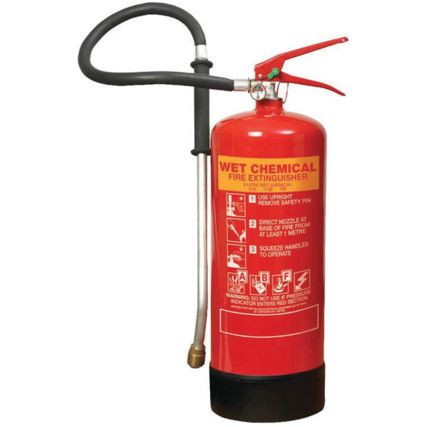 WET CHEMICAL EXTINGUISHER -6LWITH LANCE (21A 113B 75F)