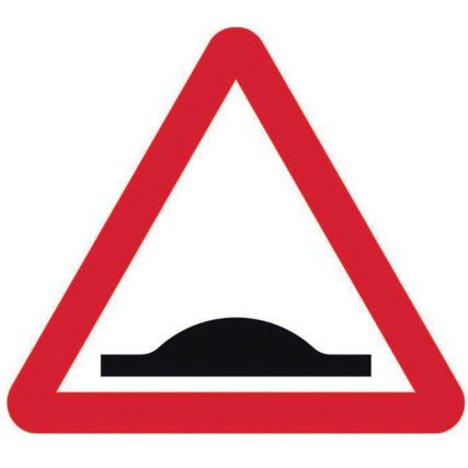 600MM TRI. DIBOND 'SPEEDBUMPS'ROAD SIGN (WITH CHANNEL)