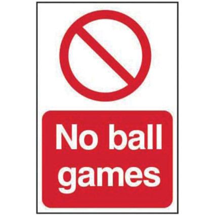 NO BALL GAMES - PYC (200 X 300MM)