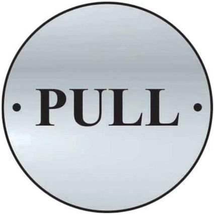 PULL DOOR DISC - SSS (75MM DIA.)