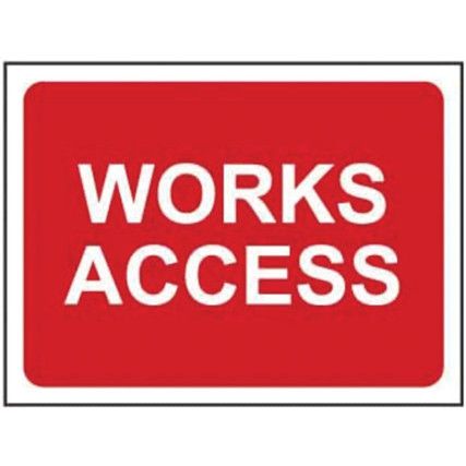 WORKS ACCESS - Q SIGN (1050X750MM)