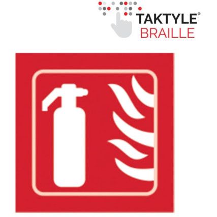 FIRE EXTINGUISHER GRAPHIC -TAKTYLE (150 X 150MM)