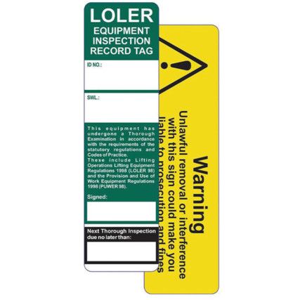 LOLER TAG INSERTS (PK-10)