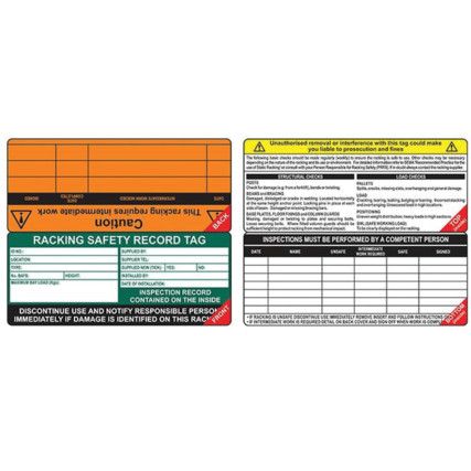 RACKING TAG INSERTS - PK-50