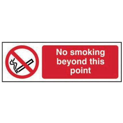 NO SMOKING BEYOND THIS POINT -RPVC (600 X 200MM)