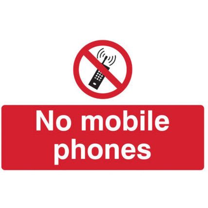 NO MOBILE PHONES - RPVC (300X200MM)