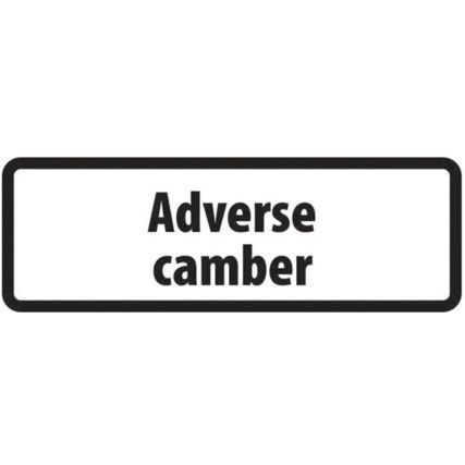 SUPPLEMENTARY PLATE 'ADVERSECAMBER' - ZIN (685 X 275MM)