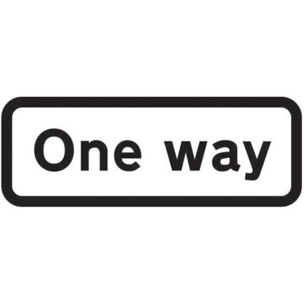 659 X 188MM DIBOND 'ONE WAY'ROADSIGN (WITH CHANNEL)