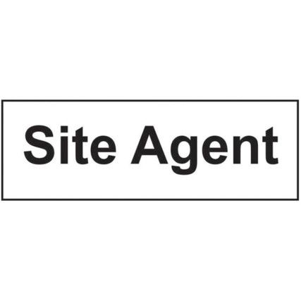 SITE AGENT - RPVC (300 X 100MM)