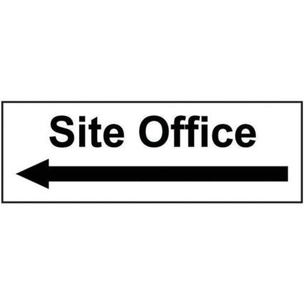 SITE OFFICE ARROW LEFT - RPVC(300X 100MM)