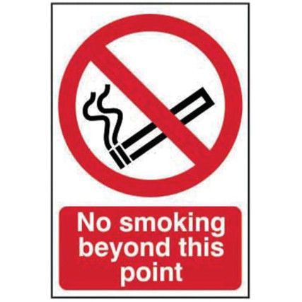 NO SMOKING BEYOND THIS POINT -CLG(200 X 300MM)