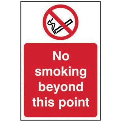 NO SMOKING BEYOND THIS POINT -RPVC (400 X 600MM)