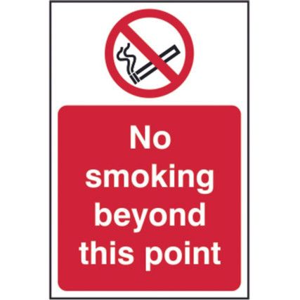 NO SMOKING BEYOND THIS POINT -SAV(200 X 300MM)