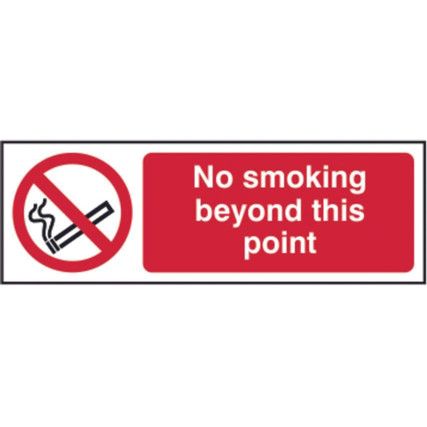 NO SMOKING BEYOND THIS POINT -SAV(300 X 100MM)