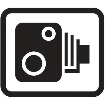 350X300MM DIB. 'SPEED CAMERA SYMBOL ONLY' ROAD SIGN (W/O CHANNEL)