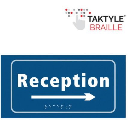 RECEPTION ARROW RIGHT -TAKTYLE(300 X 150MM)