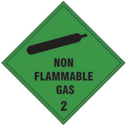 NON FLAMMABLE GAS 2 - SAV (200X200MM)