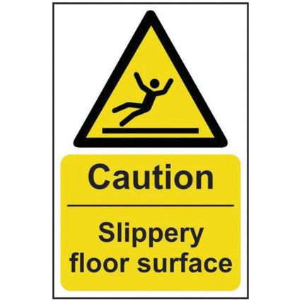 CAUTION SLIPPERY FLOOR SURFACE -RPVC (400 X 600MM)