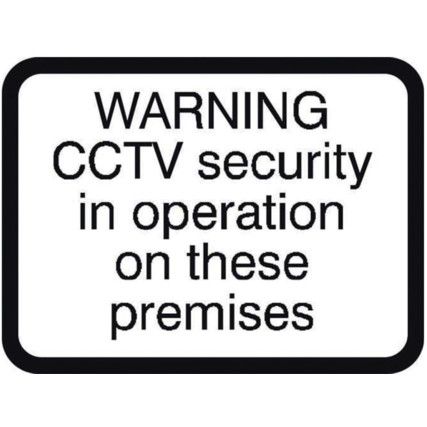 600X450MM DIBOND 'CCTV SECURITY OPERATION' ROAD SIGN(W/O CHANNEL)