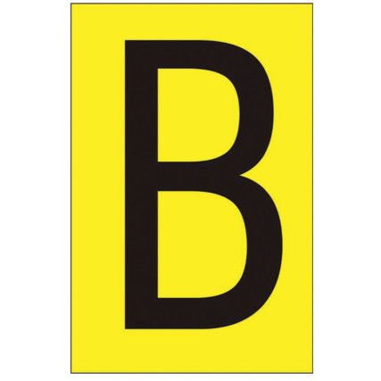 75MM YELLOW VINYL - CHARACTER 'B'(PK-10)